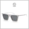 VERSACE サングラス 【VERSACE】ヴェルサーチェ Men's White Rectangular サングラス