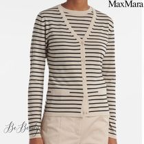 S Max Mara KENYA ストライプ カーディガン 長袖 ウール