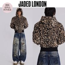 関送込★JADED LONDON★Leopard Faux Fur Hooded Jacket