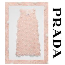 新作♪【PRADA】エンブロイダリー ギピュール ショートドレス