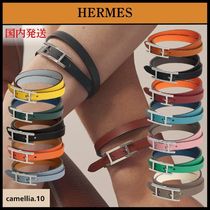 手元から魅力を高めて【HERMES】レザーブレスレット《ビーアピ》