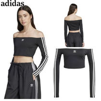 adidas Originals Off Shoulder 長袖Tシャツ