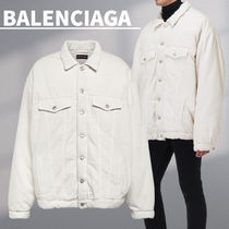 関税込【BALENCIAGA】パッド入りデニムジャケット White