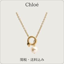 Chloe【ネックレス☆ゴールド/ホワイト】関税送料込