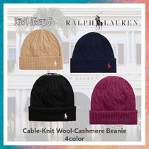 【Ralph Lauren】Cable-Knit Wool-Cashmere Beanie ニット帽