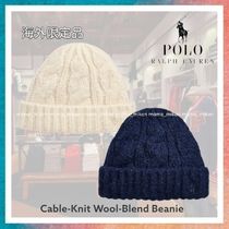 【Ralph Lauren】ニット帽 Cable-Knit Wool-Blend Beanie