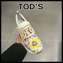 【TOD'S】お洒落♪lady's ファブリック スリッポンスニーカー