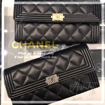 即完売品♪CHANEL BOY CHANEL ロング フラップウォレット 長財布