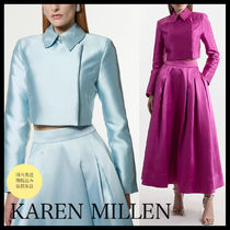 国内発・関税込!! KAREN MILLEN*襟付きクロップドジャケット