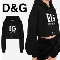 DOLCE&GABBANA DGパッチエンブロイダリー クロップ丈パーカー