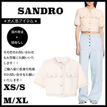 ＊人気＊ SANDRO 　ツイード 半袖ジャケット