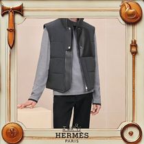 【上質でレザー感がかっこいい★】HERMES レザーベスト