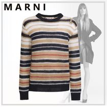 洗練された【MARNI】モヘア ストライプ セーター 24AW新作