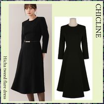 【CHICLINE】★ ヒッカツイードフレアワンピース (Dress) ★