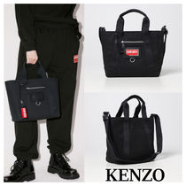 KENZO ロゴタグ　ジッパー　スモールトート