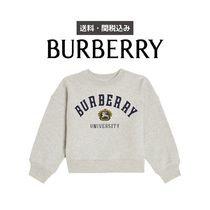 【BURBERRY KIDS】ボーイズ ロゴ入りコットンスウェットシャツ