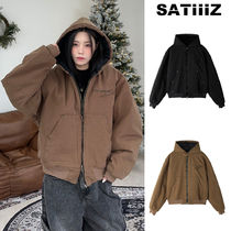 【SATIIIZ】Rika Quilted Work Hood Jumper