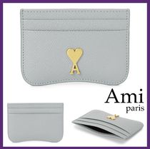 【関税込み】 ☆AMI PARIS☆ ハートロゴ レザー カードケース