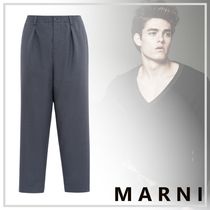 洗練された【MARNI】フレスコウールパンツ クロップド丈 24AW