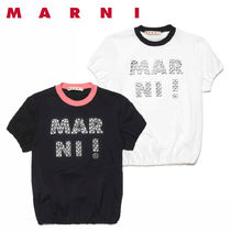 関税送料込★MARNI kids/スタッズロゴ付きTシャツ