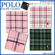 すぐ届く【POLO RALPH LAUREN】 チェック ポロポニー ミニタオル