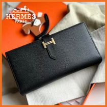 【スタイリッシュなデザイン◎】HERMES べアンスフレ 長財布