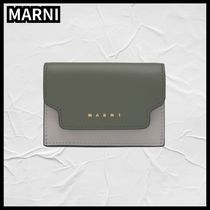 《MARNI》 レザー ツリーフォールド ウォレット