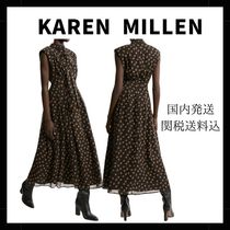 【KAREN MILLEN】ハイネックフレアミディワンピース