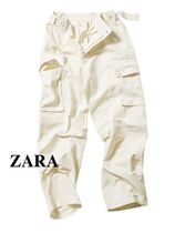 ★ドイツ発*ZARA*新作*Origins-キャンバスカーゴパンツ/ECRU★