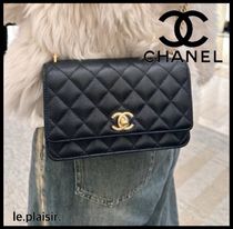 【CCターンロックで高級感◎】CHANEL★チェーンウォレット