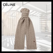 【すぐ届く】CELINE セリーヌ ケーブルニット カシミヤ マフラー