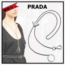 関税なし【PRADA】 フック付きチェーンネックストラップ