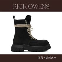 Rick Owens☆ブラック Porterville Mega Tractor ブーツ