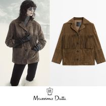 Massimo Dutti★L.B掲載！レザーフリンジジャケット