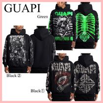 GUAPI フーディ パーカー Black Green 送料込み