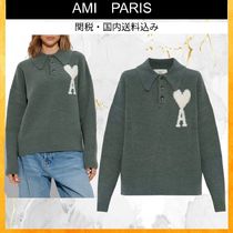 AMI PARIS Ami de Coeur アルパカニット ポロ　アミパリス