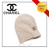 25C★直営店【CHANEL】ニットキャップ カシミヤ ベージュ