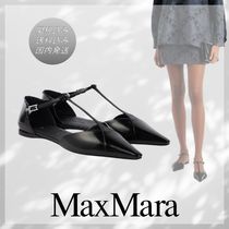 送料込/関税込■Max Mara■Fsilkway レザーバレエフラット