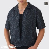 【boohoo】オーバーサイズ レオパード シャツ 全2色