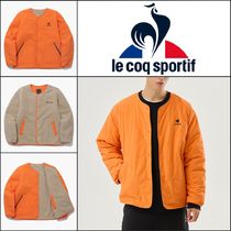 【le coq sportif】FLEECE REVERSIBLE PADDED JACKET ORANGE