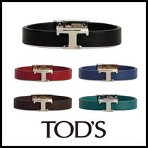 【関税・送料込】TOD'S トッズ T タイムレス レザーブレスレット