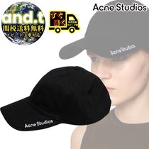 ★送関無料★acne studios コットンロゴキャップ