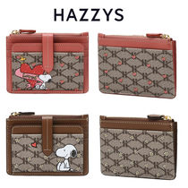 【HAZZYS x PEANUTS】レザースヌーピーベルカードスロット