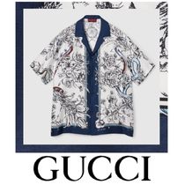 注目の新作♪【GUCCI】プリントシルクシャツ：日本未入荷