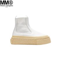 MM6 Maison Margiela アンクルレザーブーツ ホワイト