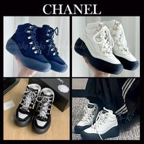 大人カジュアル☆【CHANEL】シャネル CCロゴ スニーカー