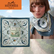 【オシャレ♪】HERMES Carre 70 Palonniers スカーフ