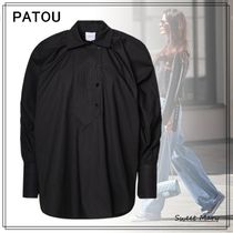 PATOU☆アーティスト ギャザーネックライン シャツ♪【送料込】