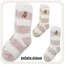 【ジェラートピケ】ベアさがら ボーダー ソックス