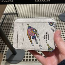 COACH コズミック ジップ カード ケース・ロケット CW889